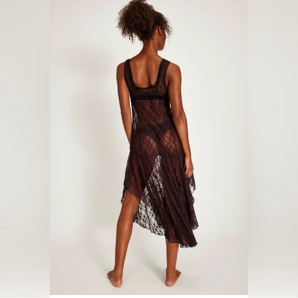 Free people just looking midi slip dress